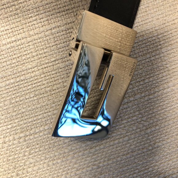 GUCCI Black Leather Belt main image 7